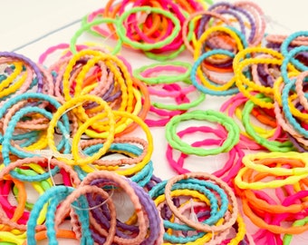 Colorful Hair Ties Set: Metal-Free Elastic Bobbles for Toddlers