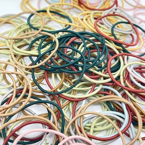 Elastic Hair Ties Set: Soft Nylon Bobbles for Toddlers (8)
