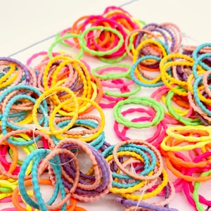 Colorful Hair Ties Set: Metal-Free Elastic Bobbles for Toddlers