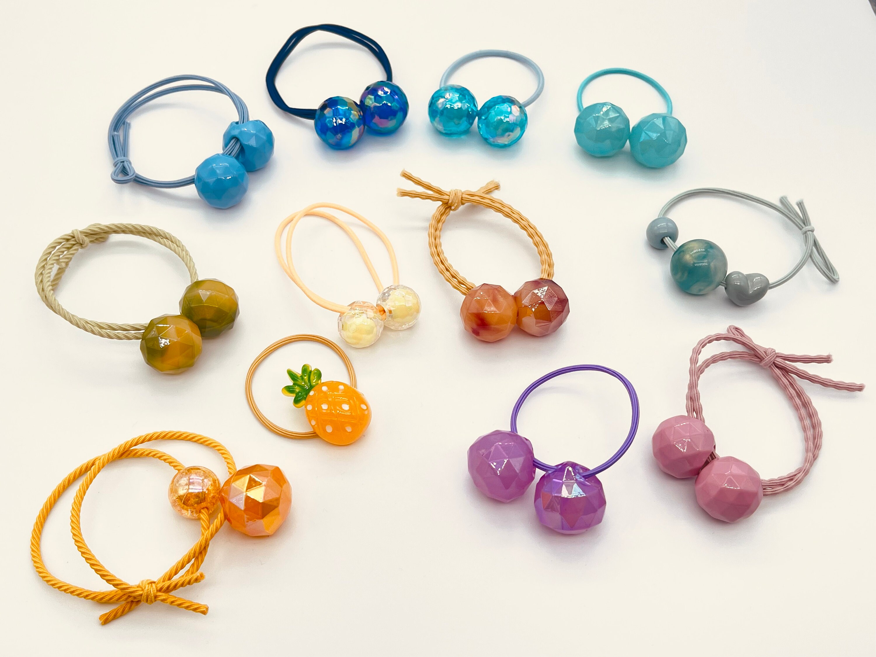 Pony Bands/ Round Ball Hairtie/ Hair Ties/ Elastic Tie/bobble Hairtie