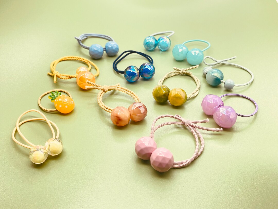 Pony Bands/ Round Ball Hairtie/ Hair Ties/ Elastic Tie/bobble Hairtie