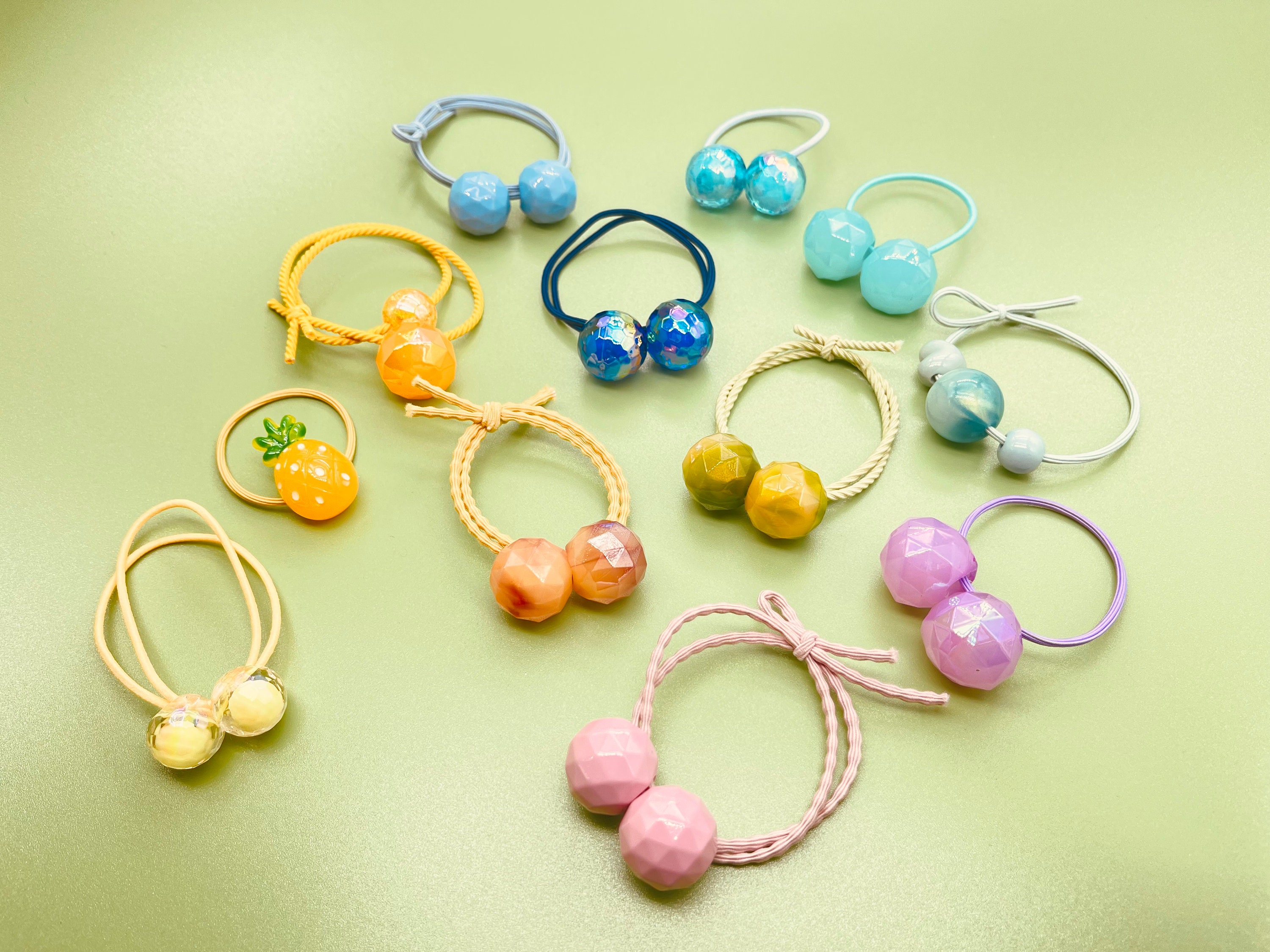 Pony Bands/ Round Ball Hairtie/ Hair Ties/ Elastic Tie/bobble Hairtie