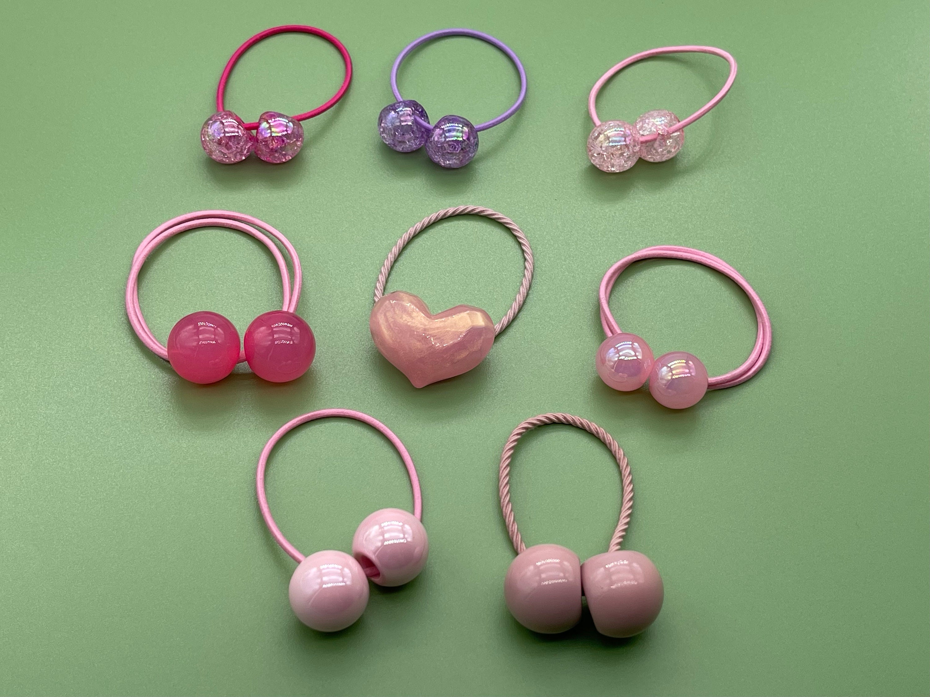 Pony Bands/ Round Ball Hairtie/ Hair Ties/ Elastic Tie/bobble Hairtie
