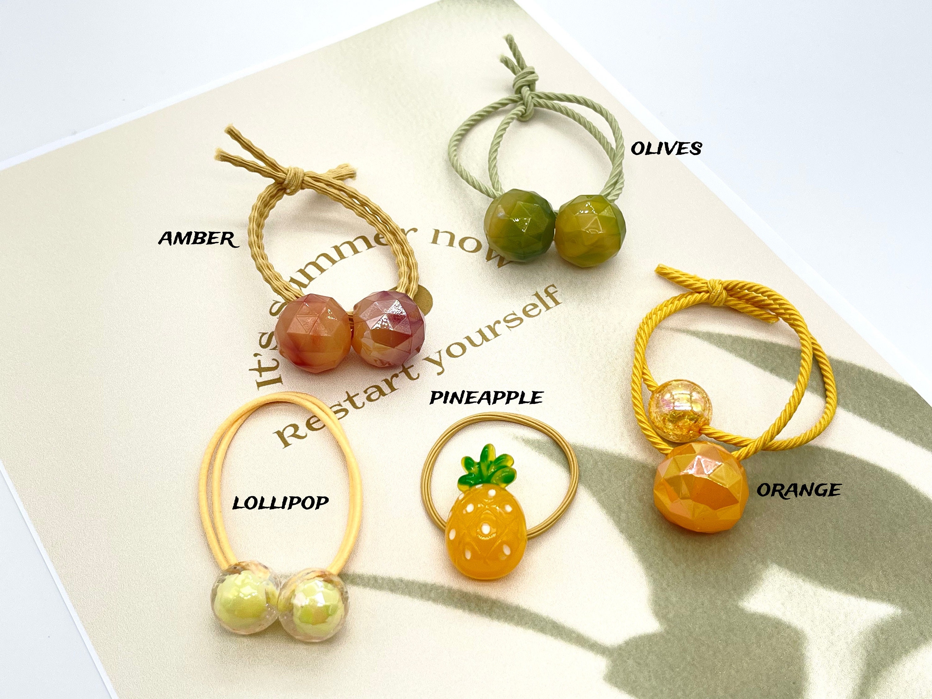 Pony Bands/ Round Ball Hairtie/ Hair Ties/ Elastic Tie/bobble Hairtie