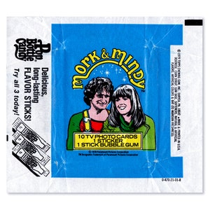 Mork & Mindy: Trading Card Wax Wrapper