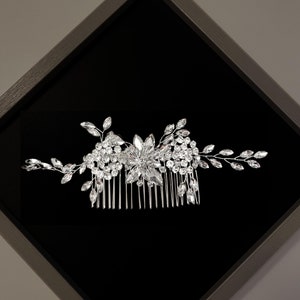 Crystal Bridal Hair Comb, Diamond Vine Leaves Bridal Hair Comb, Bridal Hair Piece, Bridal Hair Accessories, Wedding Hair Accessory