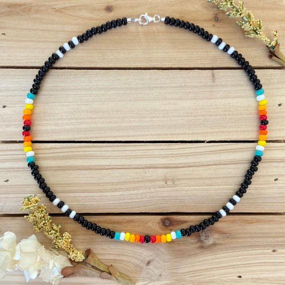 Tropics Beaded Choker, Seed Bead Choker, Beach Choker, Colorful