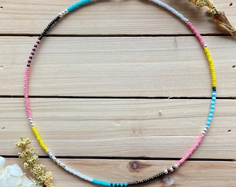 Belly Beaded Choker, Inspired By The Summer I Turned Pretty Necklace, Belly Conklin Necklace, Seed Bead Choker, TSITP, Summer Choker