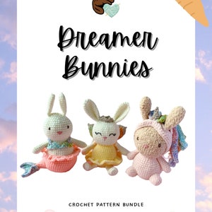 Crochet PATTERN BUNDLE — Dreamer Bunnies