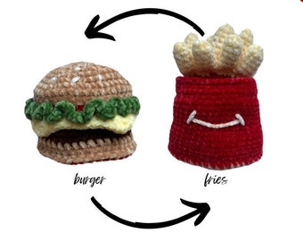 MOTIF au crochet réversible — Dr Burger (et M. Fries)