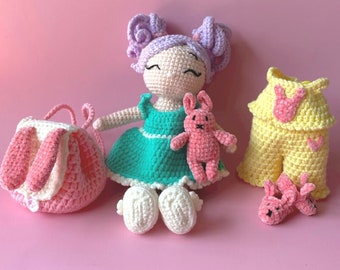 Crochet PATTERN — Little Girl Mona