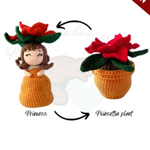 Reversible crochet PATTERN - Princess Scarlett