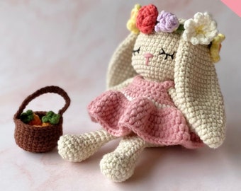 PDF PATTERN — Prairie Rose, the Spring Bunny