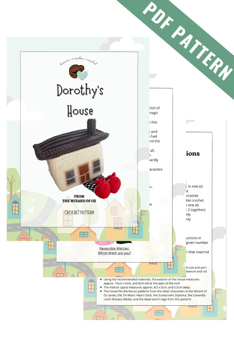 PDF PATTERN Dorothys House Trinket Box - Etsy