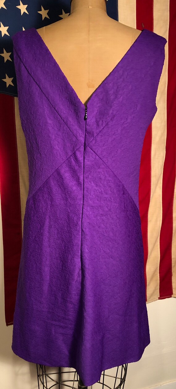 Grape Hubbabubba GoGo Mod Minidress Large 60s 70s - image 3