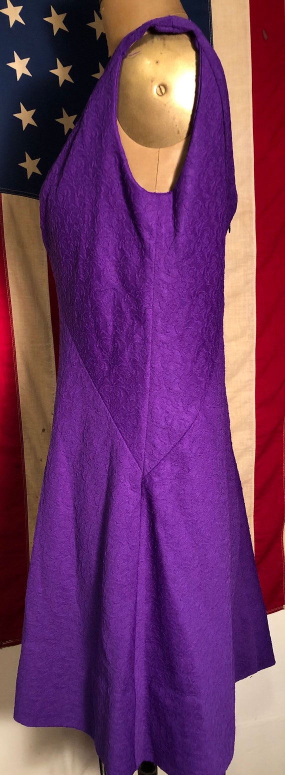 Grape Hubbabubba GoGo Mod Minidress Large 60s 70s - image 4