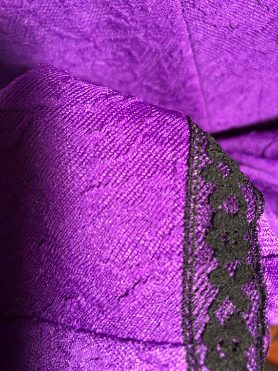 Grape Hubbabubba GoGo Mod Minidress Large 60s 70s - image 2