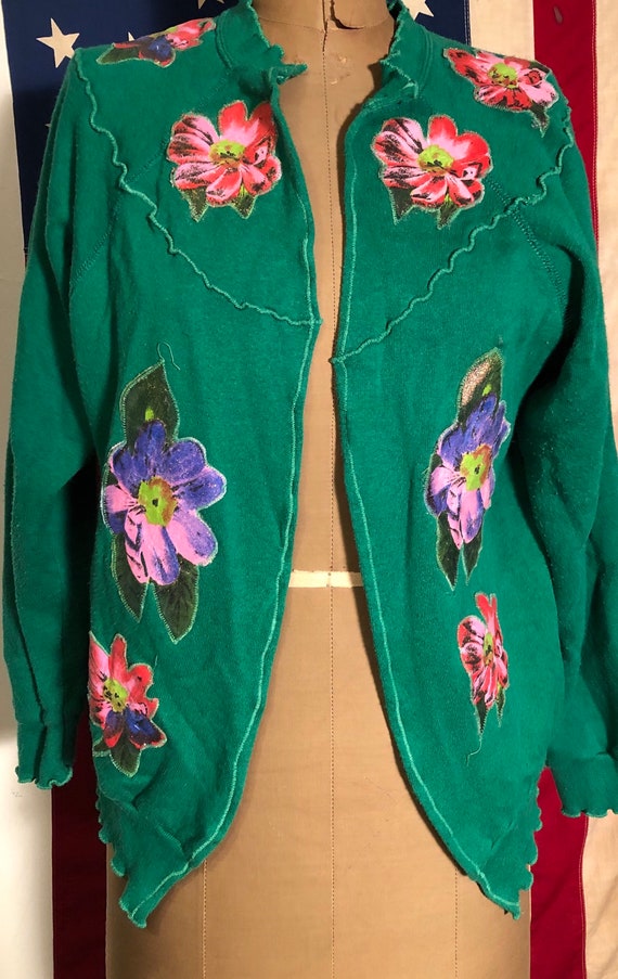 Yo, this is IT kids. FUN 80s Sweatshirt Cardigan … - image 2