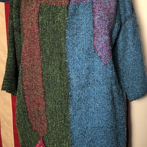 Boucle? Yes Way! Mohair Wool Sweater Jacket 60s Blue