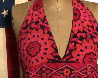 Ultimate Hippy Halter Dress Gilligan's Island Style