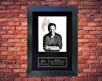 Bruce Springsteen-Autographed Signed Photograph (Museum Grade Reproduction) Professionally Mounted/Custom Handmade Frame - Collectable/Gift