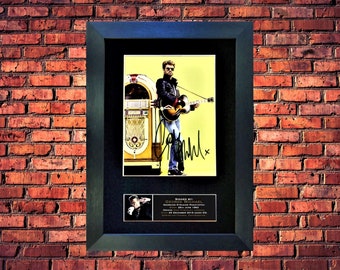 George Michael - Autographed Signed Photograph (Museum Grade Reproduction) Professionally Mounted/Custom Handmade Frame - Collectable/Gift