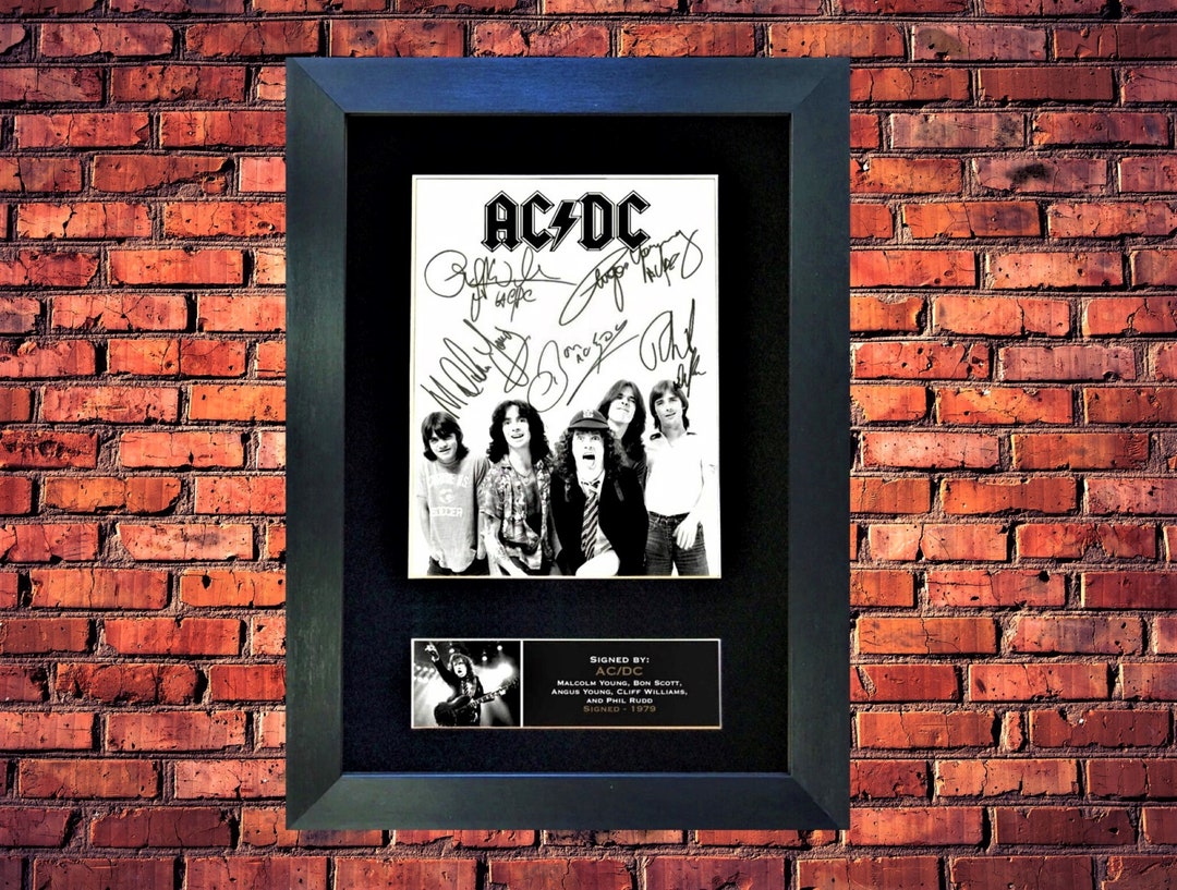 AC/DC Autographed Signed Photograph museum Grade Reproduction ...