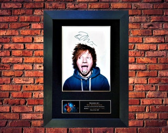 Ed Sheeran Signed/Autographed Photograph Professionally Mounted And Framed - Beautiful Collectable/Gift