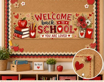 Hearts - Welcome Back to School Banner | Digital Banner