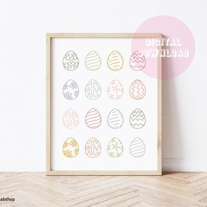Easter Themed Decor for Spring - Easter Eggs, Pastel Colors