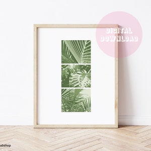 Leafy Poster - Tropical Decor, Plants, Nursery