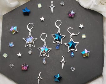 Star Teardrop Earrings: Statement Celestial Jewelry