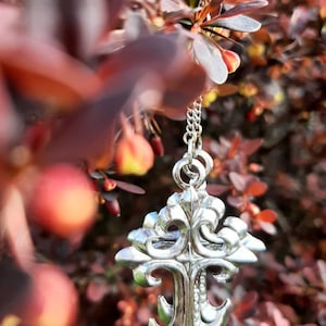 Large cross earrings