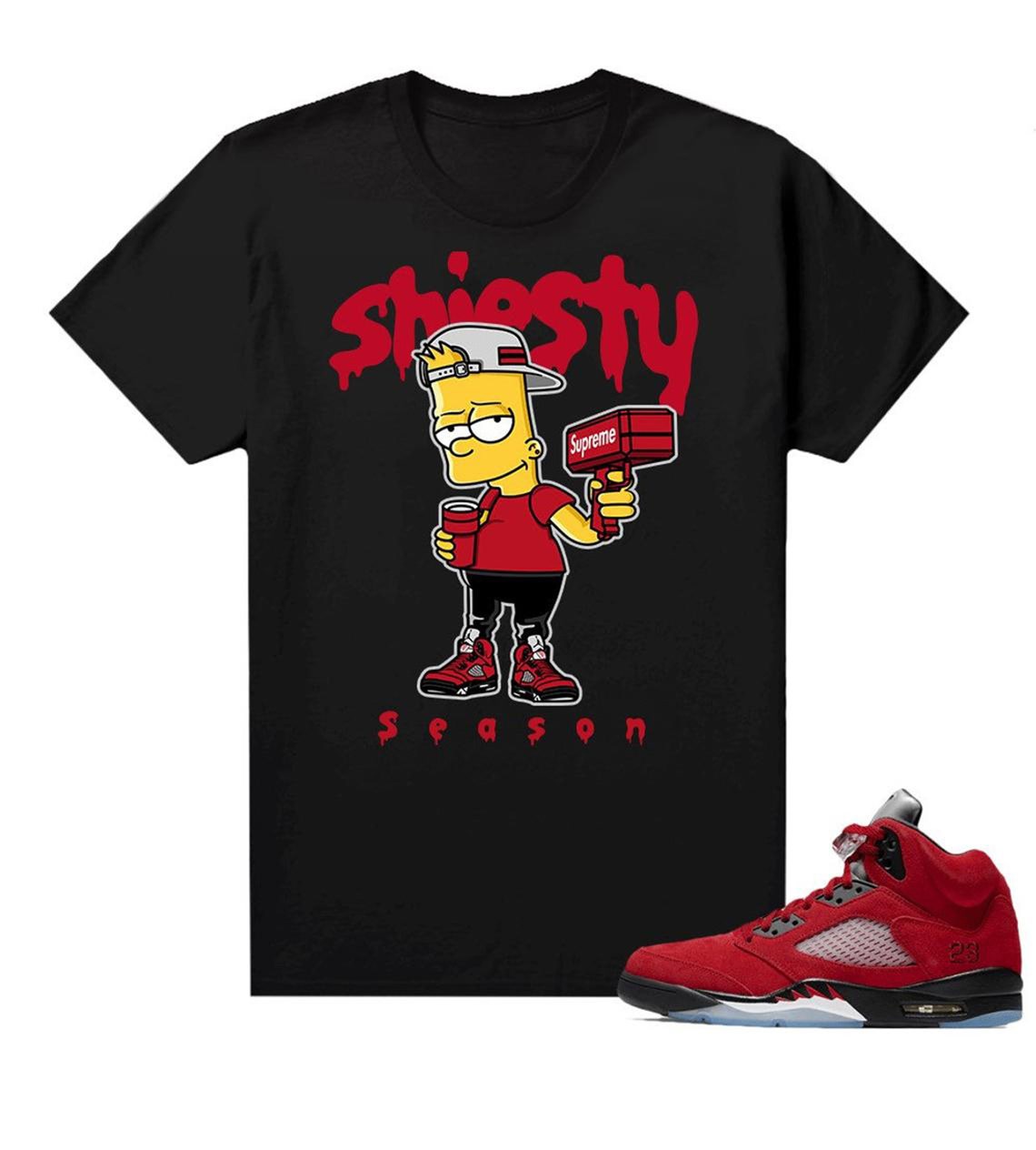 shirts to go with jordan 5 raging bull