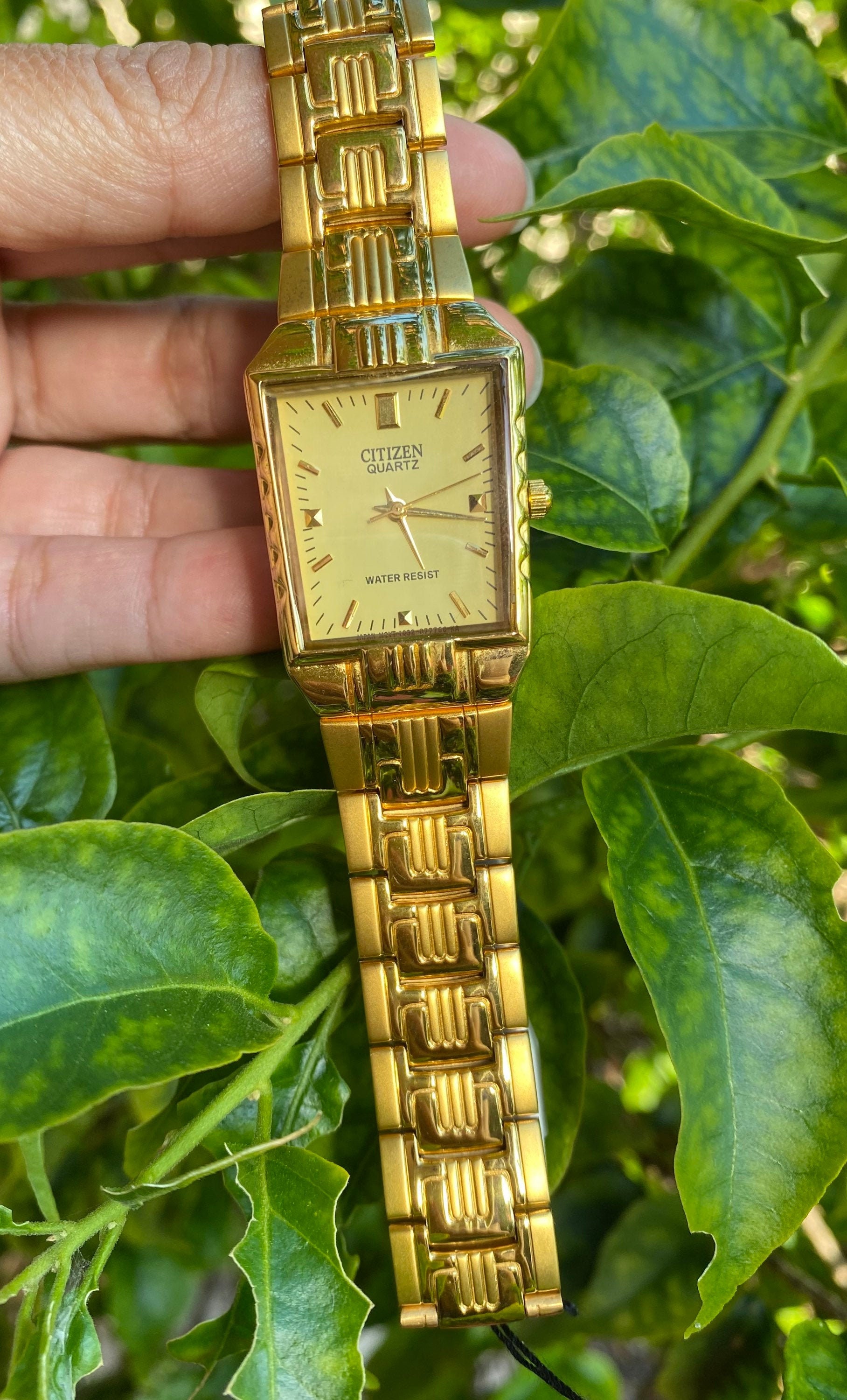 Citizen Gold Tone Watch Gold Face Watch - Etsy