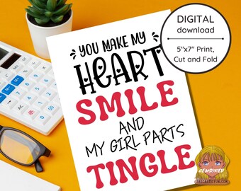 Tarjeta de San Valentín para parejas atrevidas / Tarjeta de aniversario para él / Tarjeta de cumpleaños para hombre / Tarjeta de cumpleaños sucia para su esposo 20328