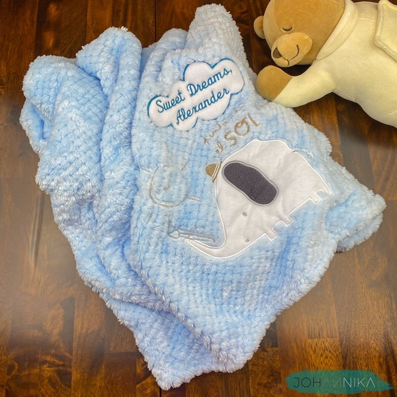 Soft elephant baby blanket sale