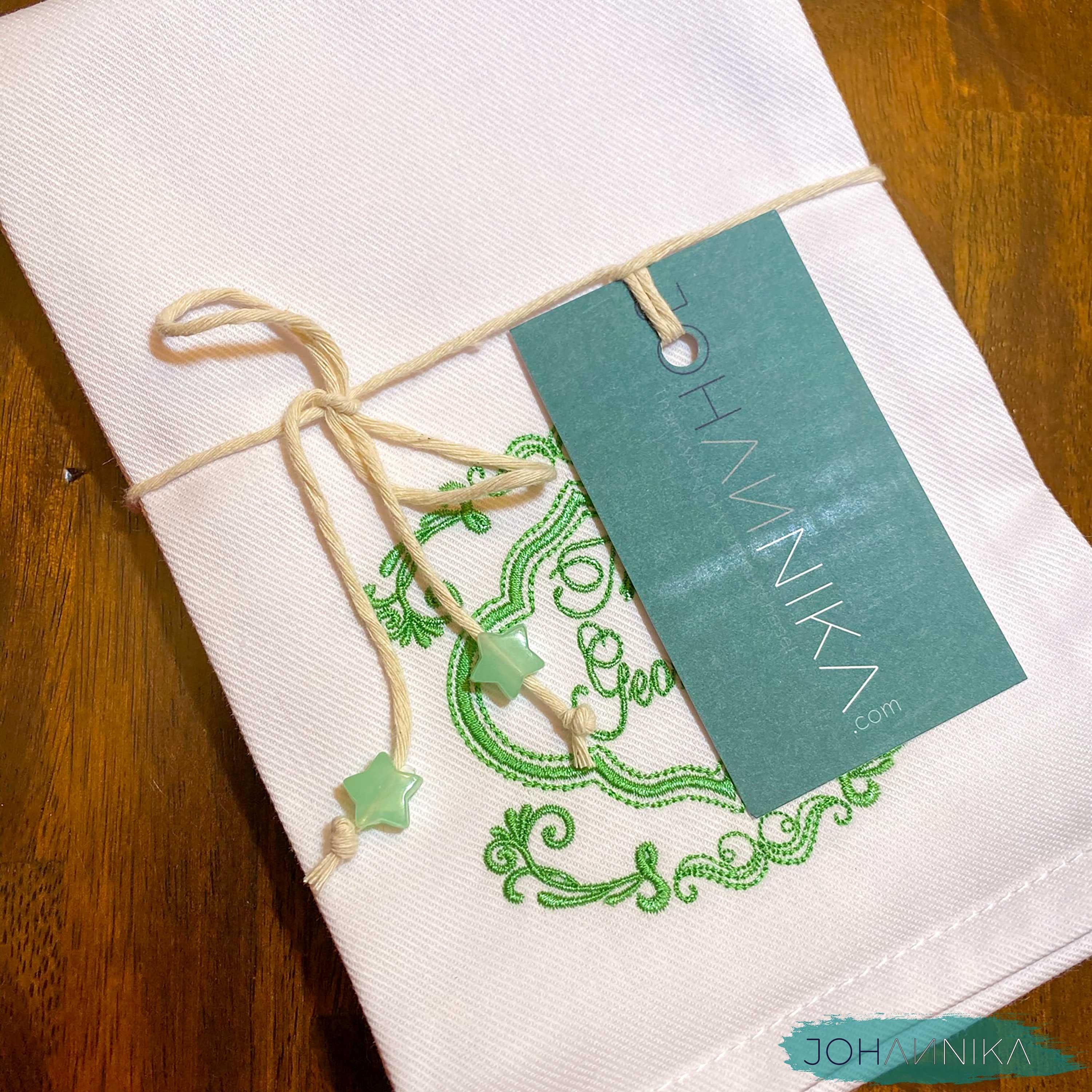 Personalized white cloth napkins set of 4 custom bridal Etsy.de