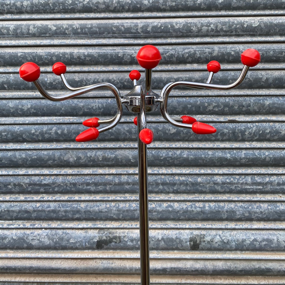 Mid Century Hago Sputnik Coat Stand Umbrella Stand Atomic Red/ Etsy