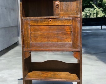 SOLD Liberty & Co Antique Arts and Crafts cabinet desk