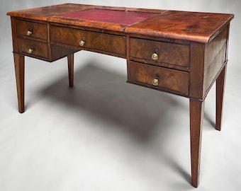 Antique Mahogany Sheraton revival  writing Desk