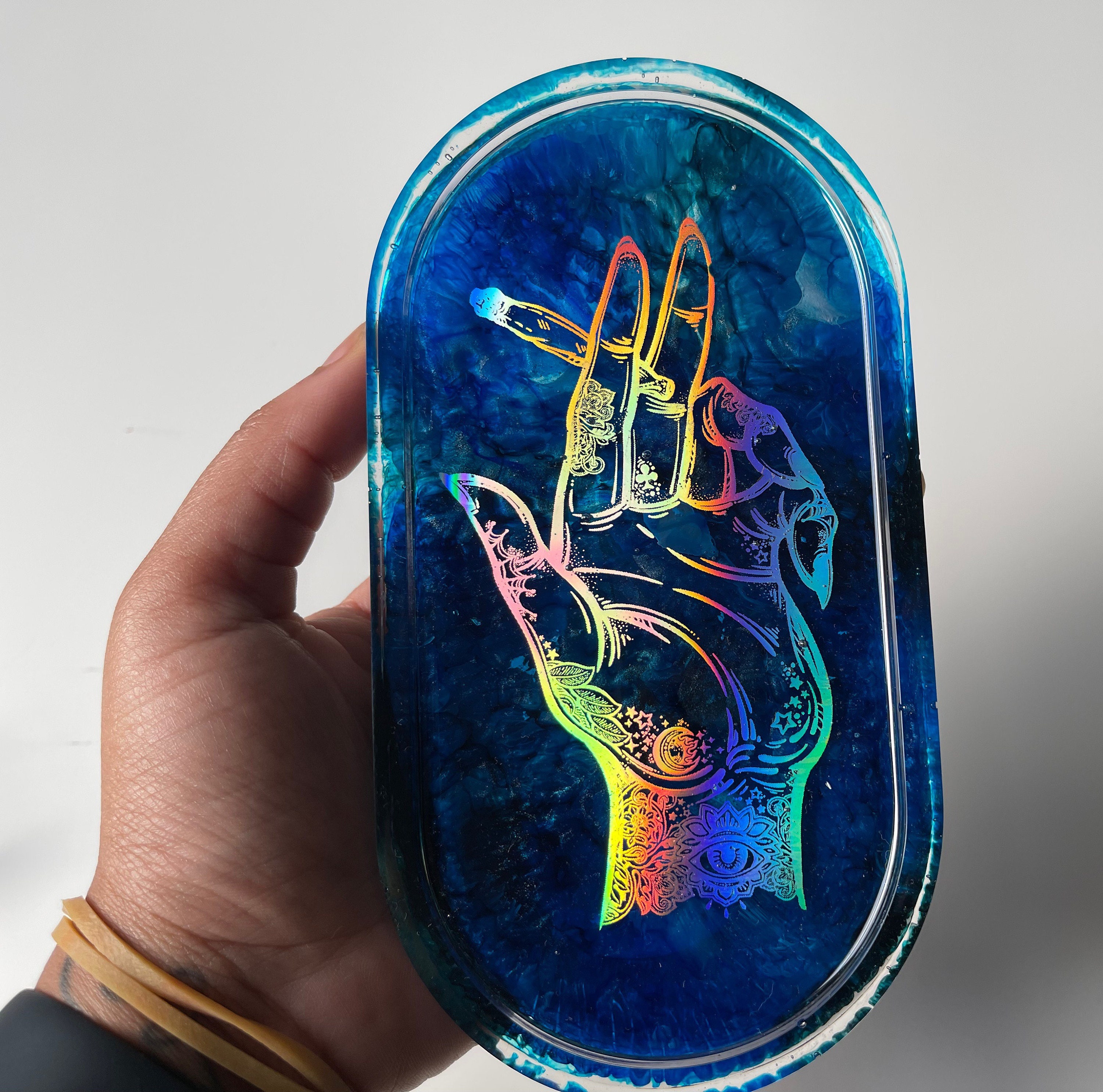 420 Lets Smoke Handmade Custom Ashtray Tray Gifts Stoner Etsy