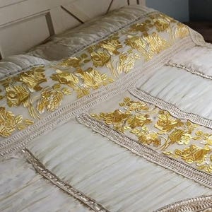 Dessus De Lit Patchwork Vintage 80x80 Inches Fait Main - Coton Américain