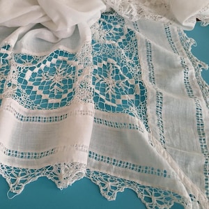 Vintage French Filet Lace Curtains - Etsy