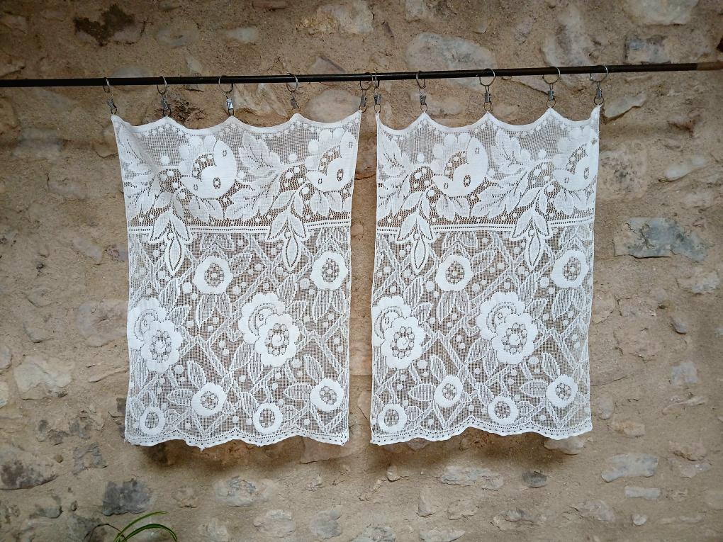 French Filet Lace Curtains - Etsy
