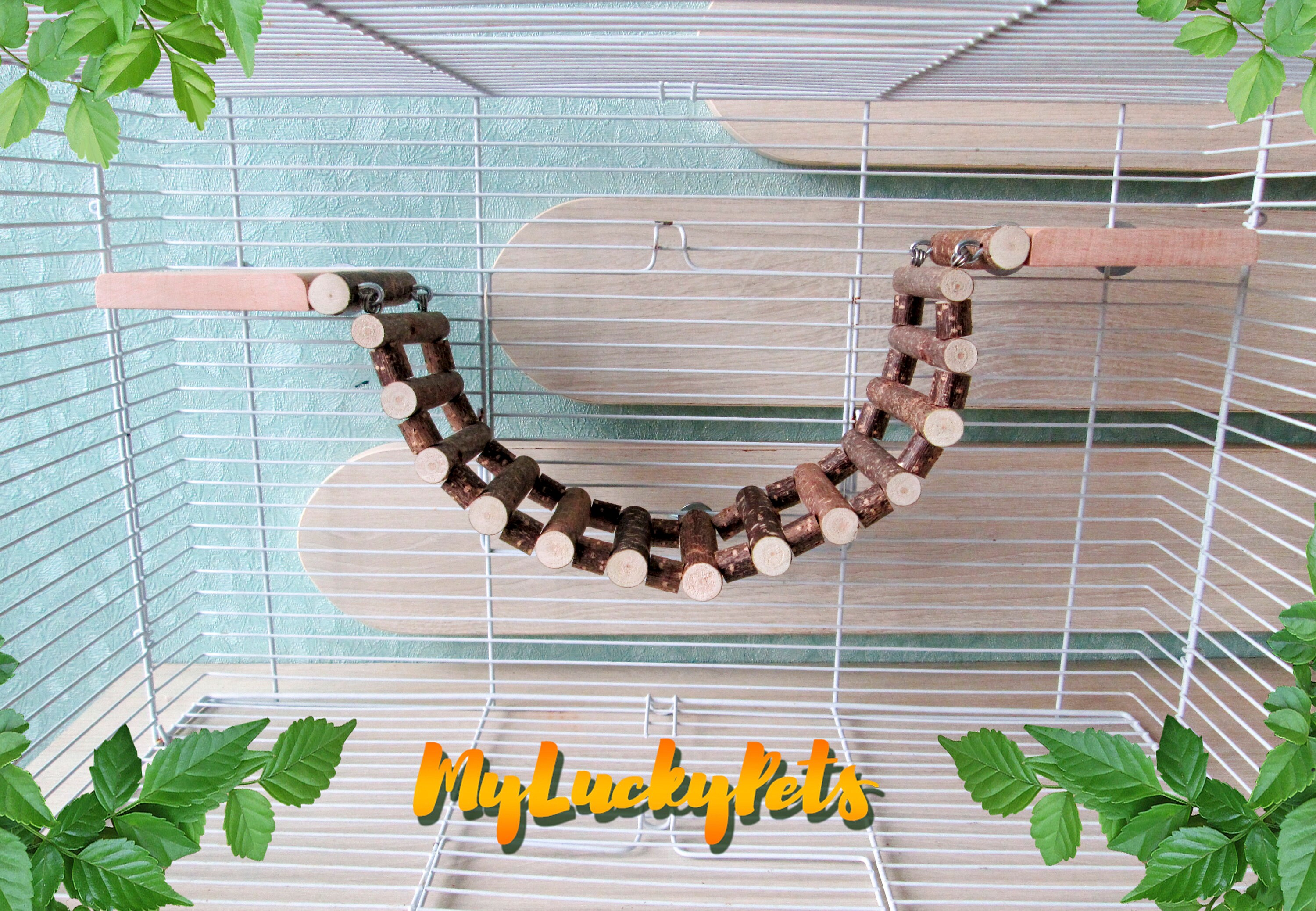 Hamster/Rat ladder 2 platforms. Ideal for DeguBird Parrot Etsy