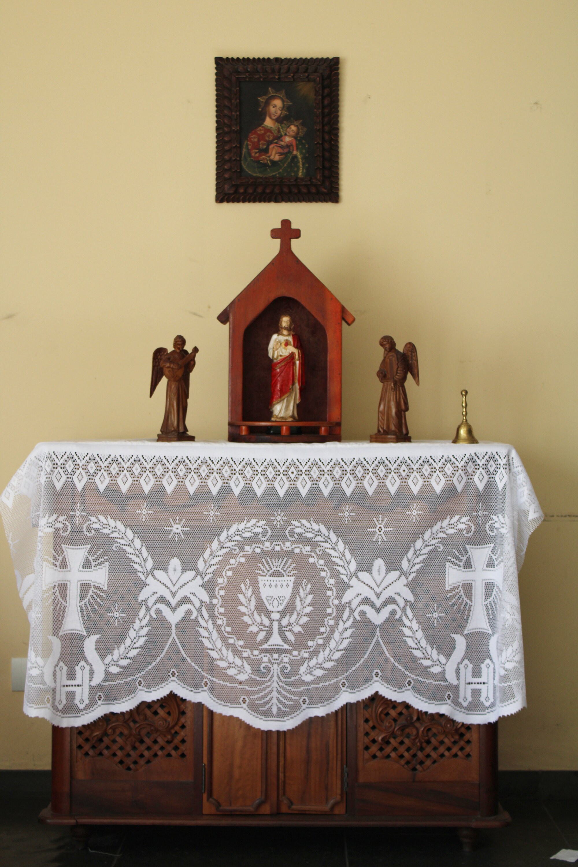 Home Altar Cloth Catholic White Liturgical Lace Cáliz Etsy