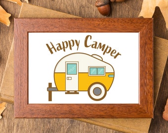 Happy Camper SVG / Camper svg / Natura svg / Popolare SVG
