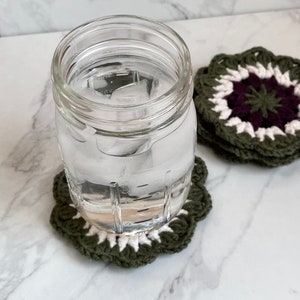 Crochet Coasters | Cute Coasters | Flower Coaster