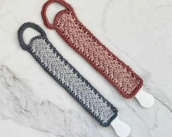 Crochet Pacifier Clip | Baby Pacifier Holder
